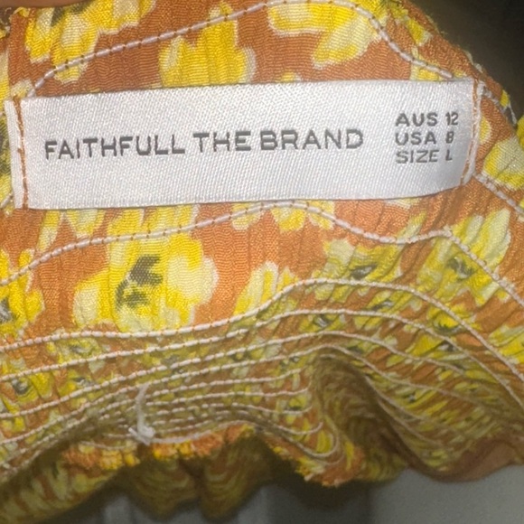 FAITHFULL THE BRAND | Noemie Dress in Saffron Thelma Floral size 8/L - Picture 7 of 7